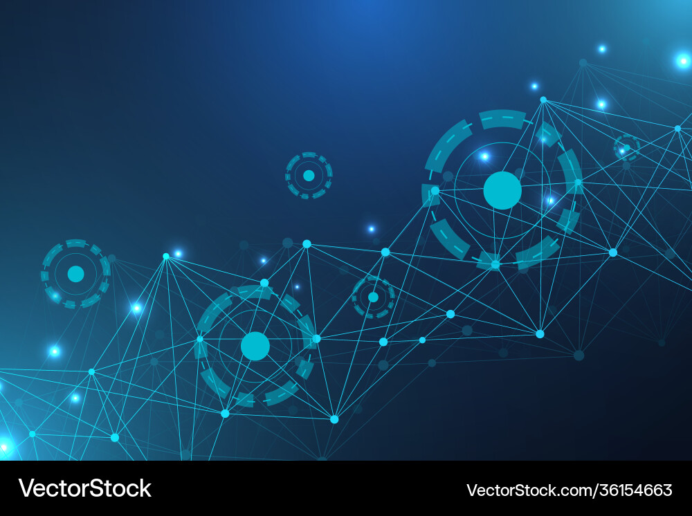 Big data visualization background modern Big data visualization background modern vector image