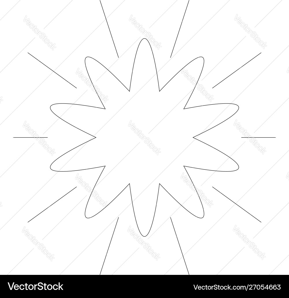 Circular geometric design elements with editable Vector Image
