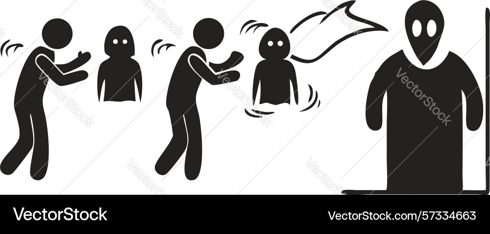 Dynamic group discussion or debate interaction Vector Image