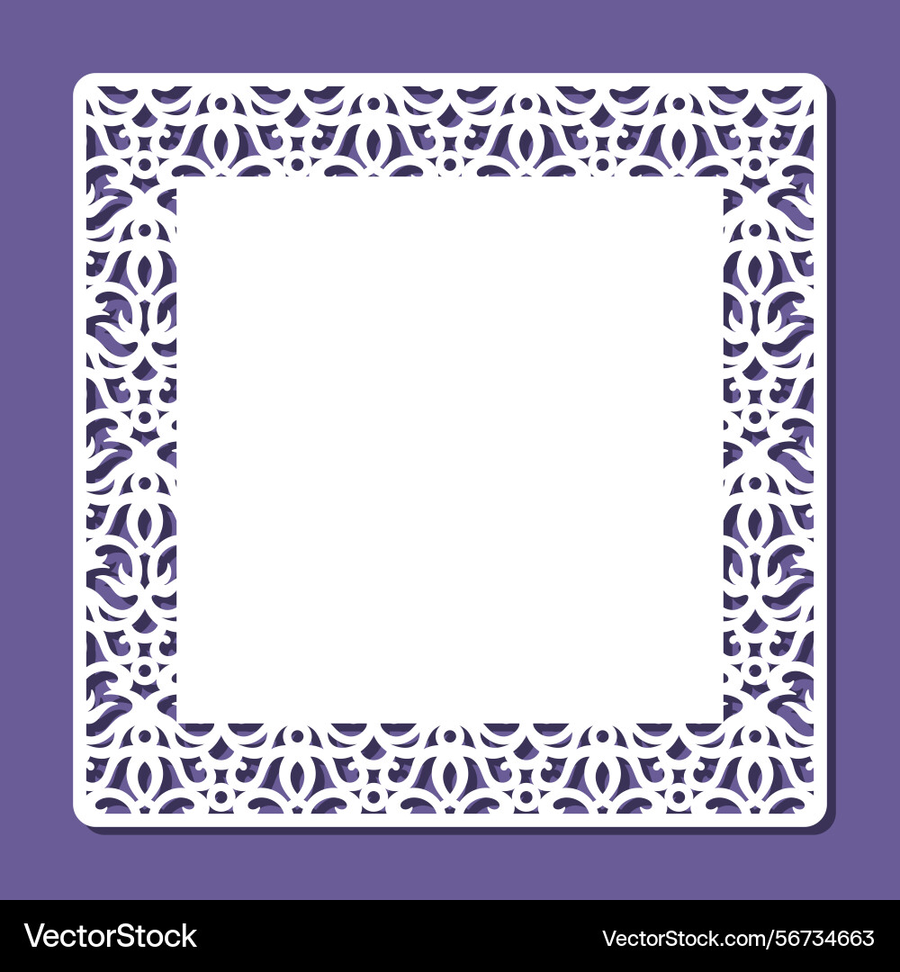 Form with openwork edge Form with openwork edge vector image