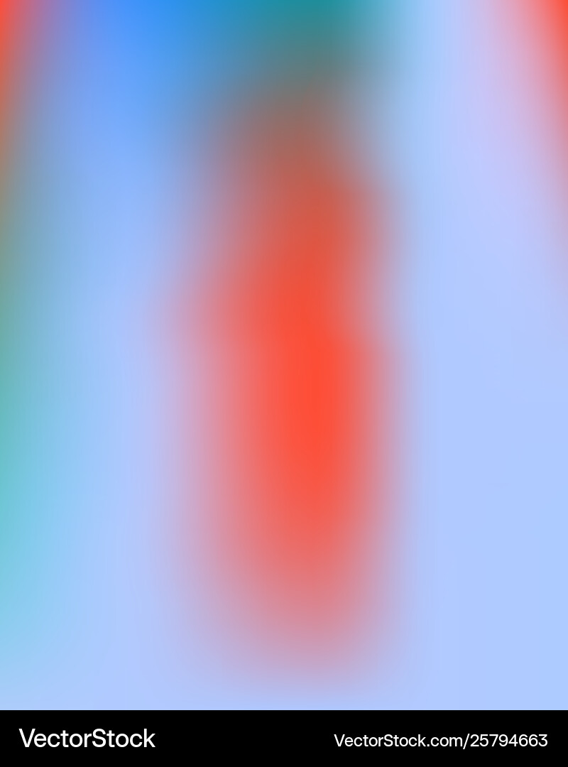 Gradient mesh painted in different colors vector image