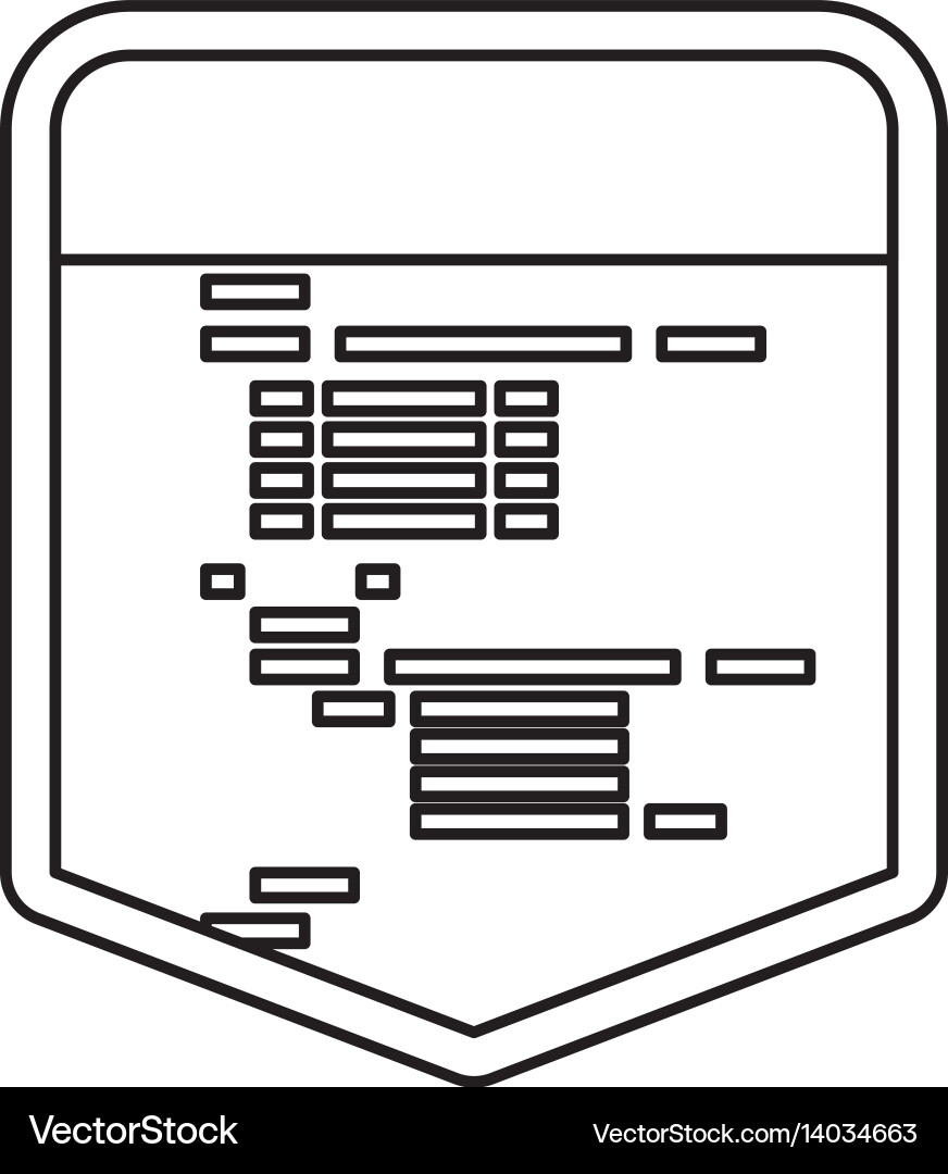 Html Programmiercode Vektorbild