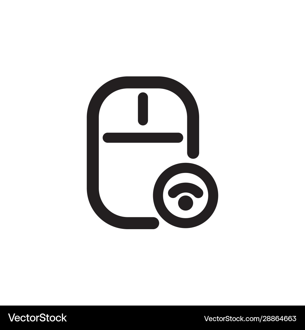 Mouse icon design line style part 11 Mouse icon design line style part 11 vector image