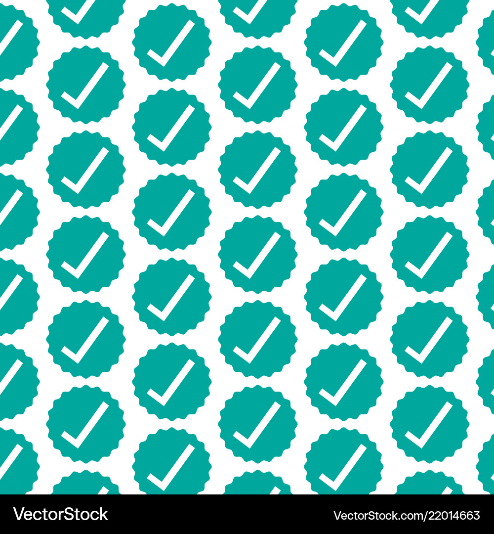 Pattern background check icon Vector Image