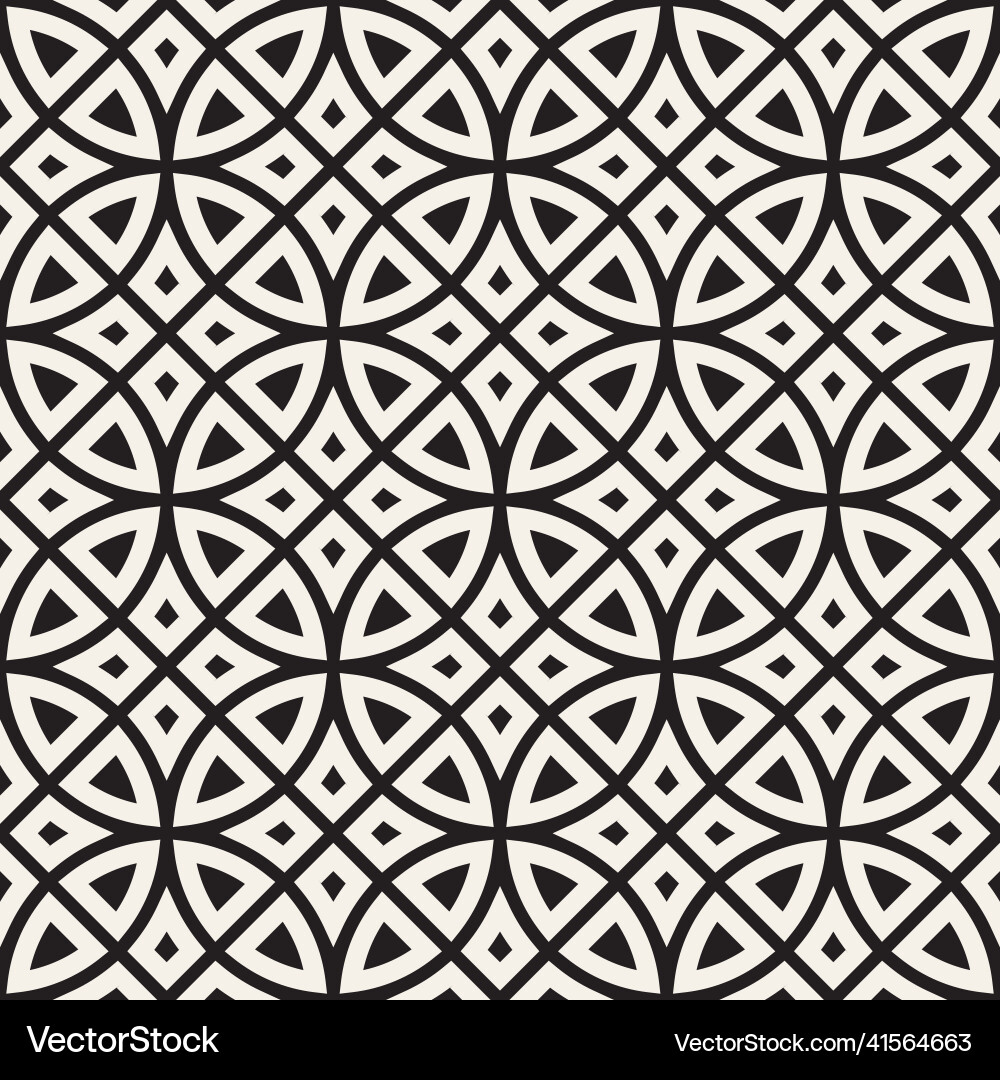 Seamless pattern repeating geometric elements Vector Image