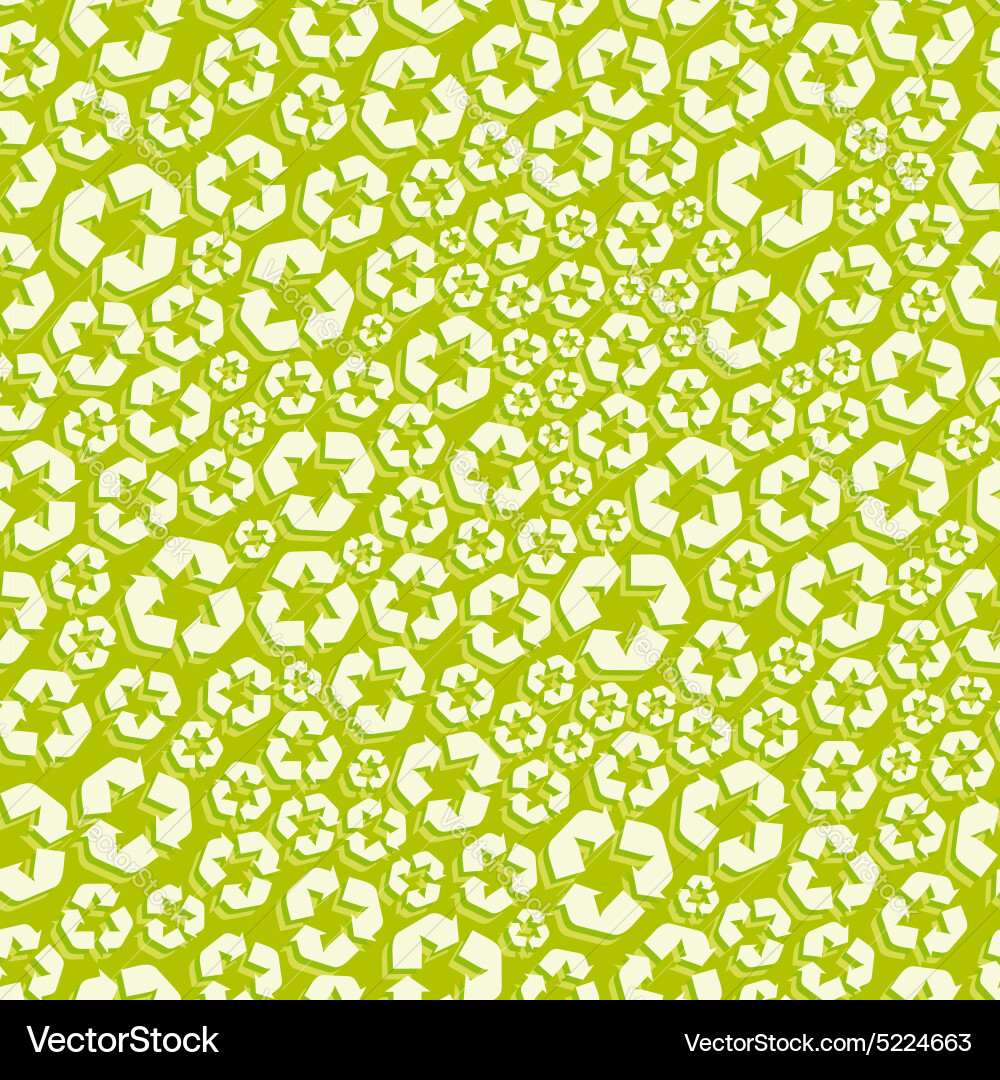Seamless Recycle Pattern Vector Image
