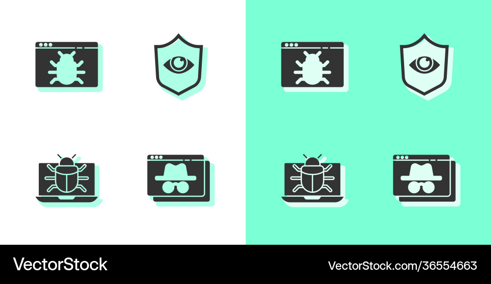 Set browser incognito window system bug Set browser incognito window system bug vector image