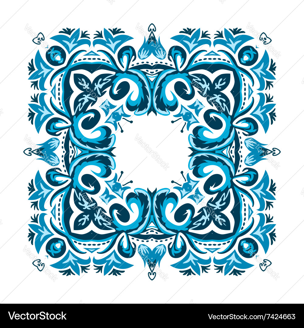 Square frame from abstract element vector image