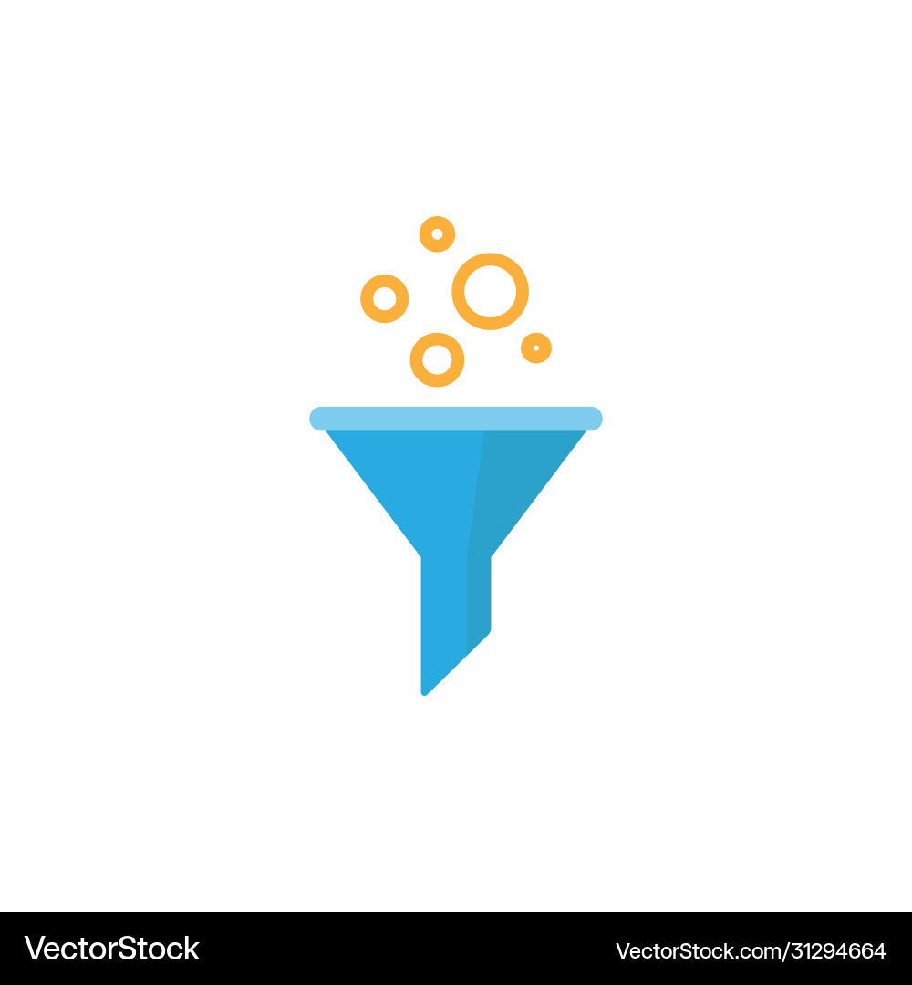 Data Filter with Circles vector image