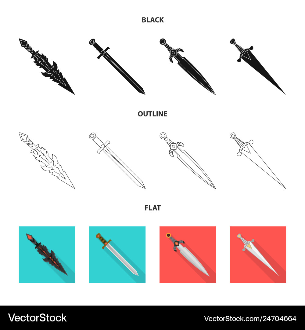 Design of game and armor sign collection Vector Image