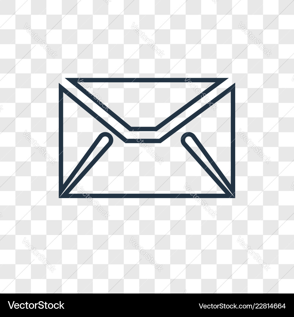 Message concept linear icon isolated Message concept linear icon isolated vector image
