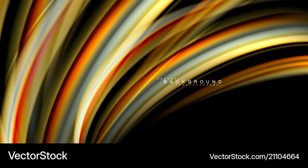 Multicolored wave lines on black background design Multicolored wave lines on black background design vector image