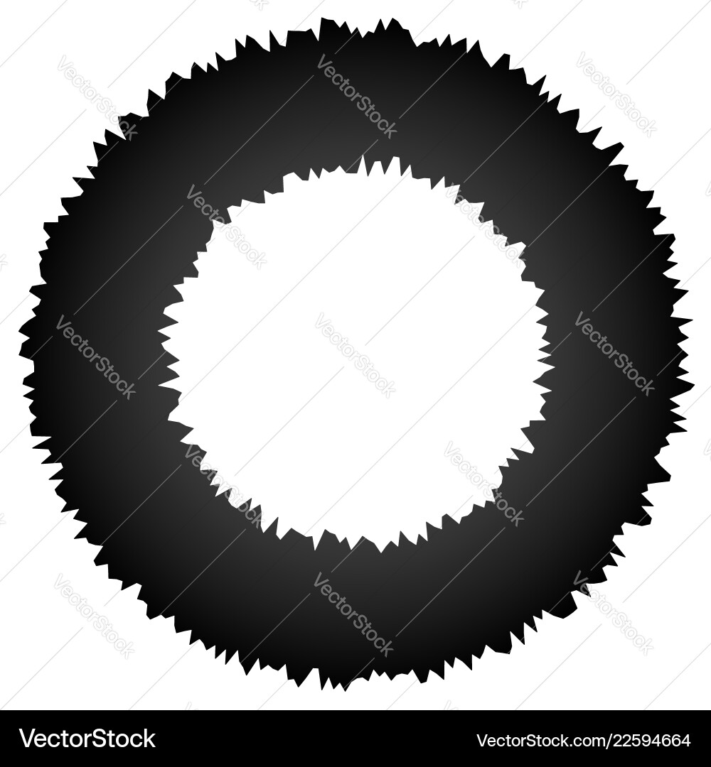 Rough grungy abstract circle element circular Rough grungy abstract circle element circular Vector Image