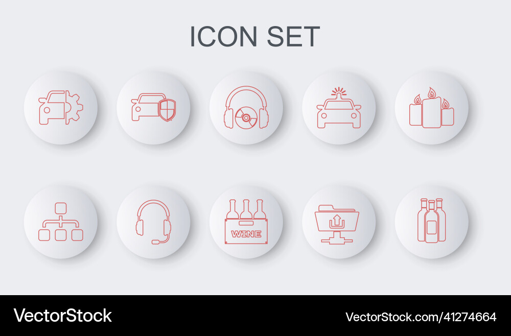 Set line bottles of wine hierarchy organogram Set line bottles of wine hierarchy organogram vector image