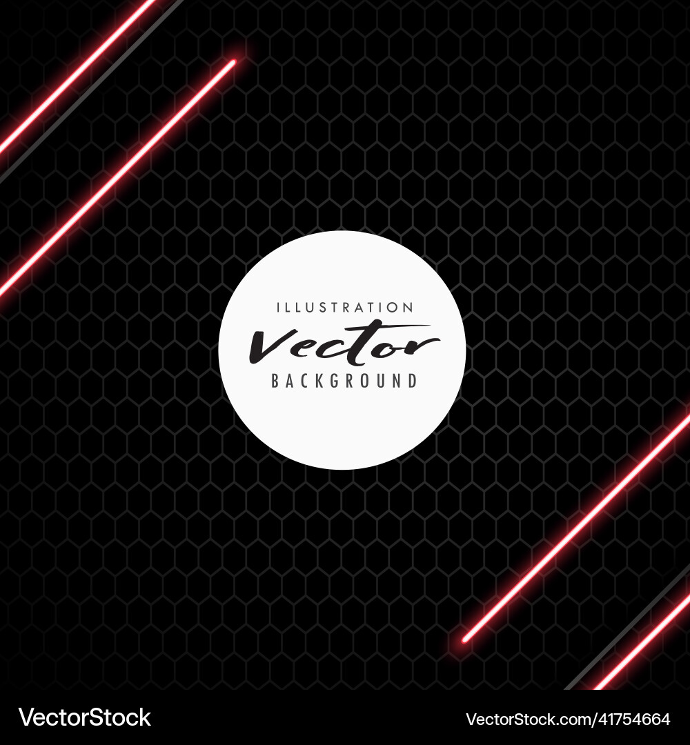 Stylish neon with black net background design Stylish neon with black net background design vector image