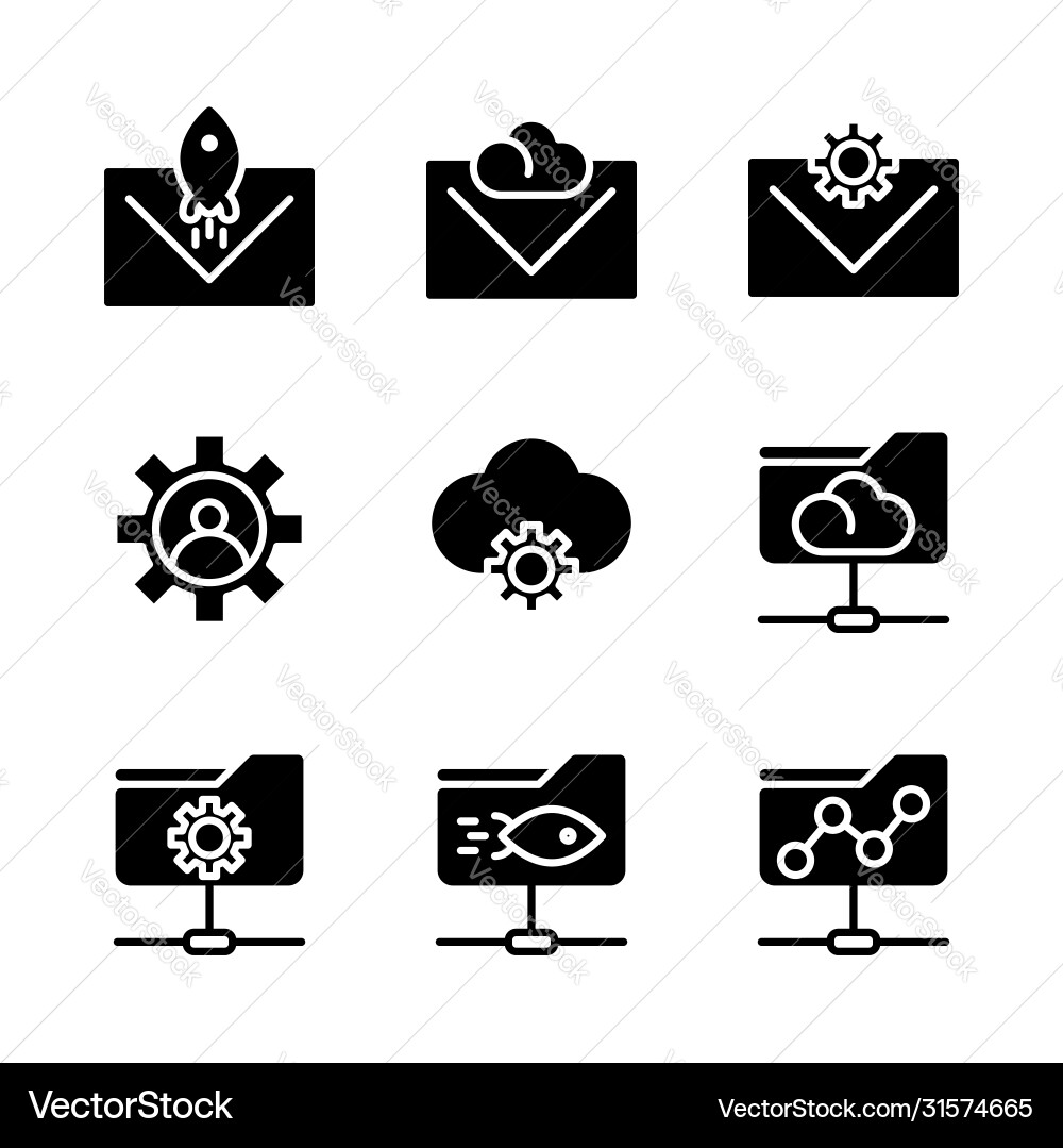 Basic search engine optimization icon include Basic search engine optimization icon include vector image