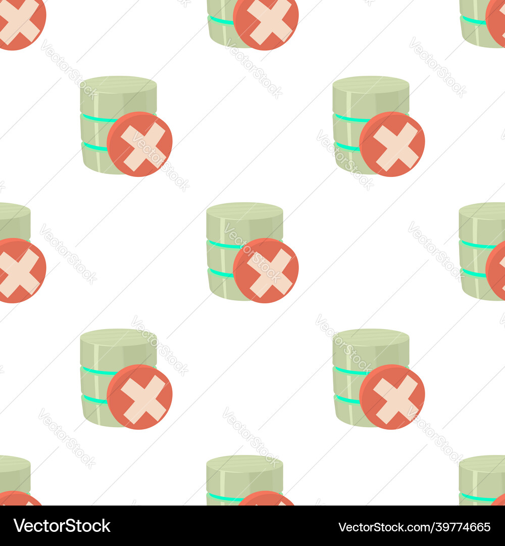 Closed database pattern seamless Closed database pattern seamless vector image