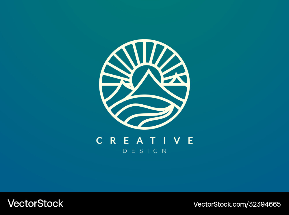 Logo design that combines circle objects Logo design that combines circle objects Vector Image