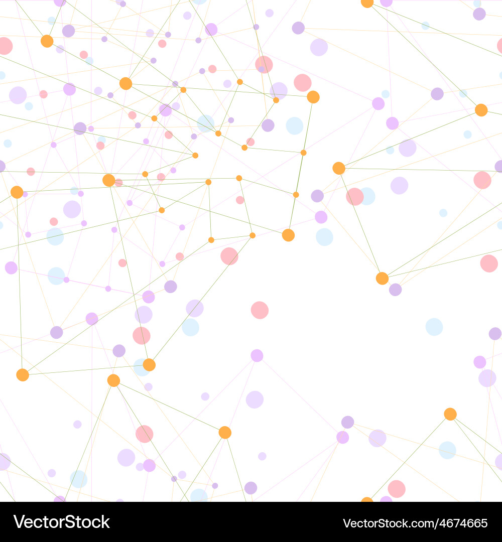 Molecule structure background seamless pattern Vector Image