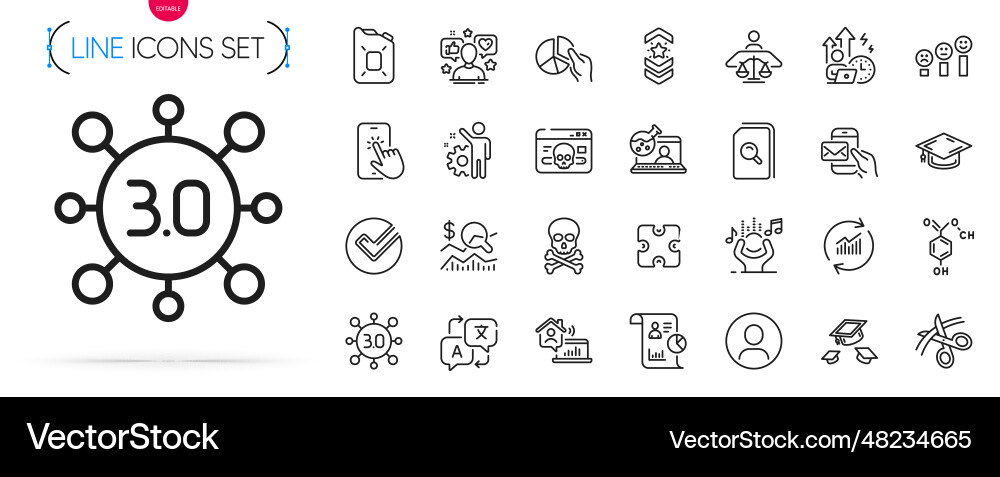 Pack of web3 cyber attack and update data line Pack of web3 cyber attack and update data line vector image
