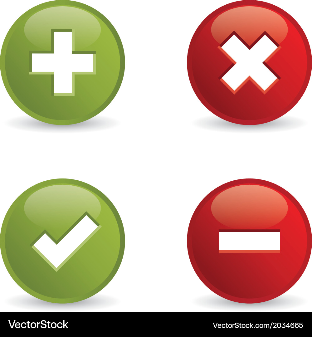 Validation icons vector image