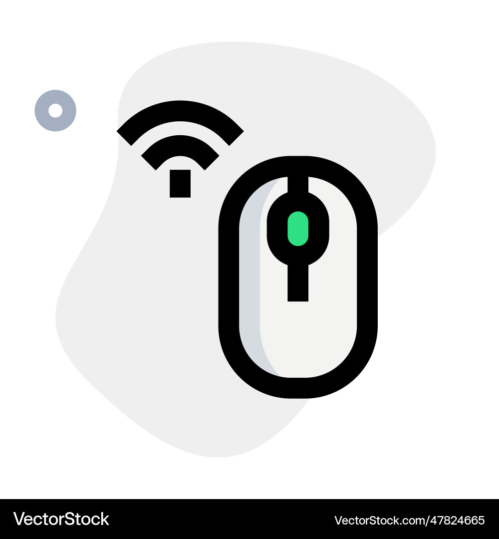 Wireless mouse handheld input device Vector Image