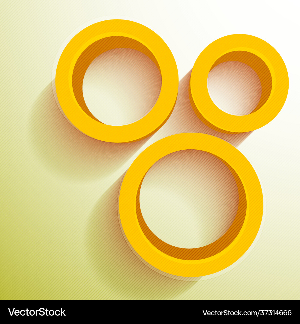 3d circle on abstract background Vector Image