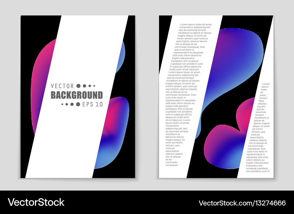 Abstract layout background set for art vector image