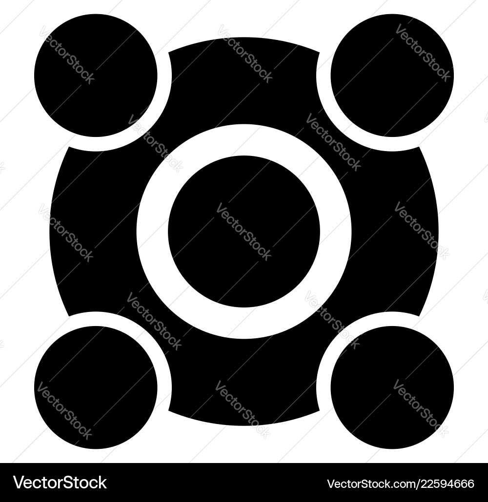 Controller center button group template remote Controller center button group template remote vector image