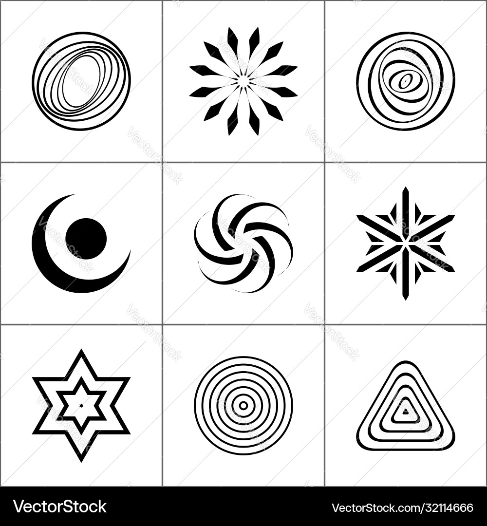 Design elements set Design elements set vector image