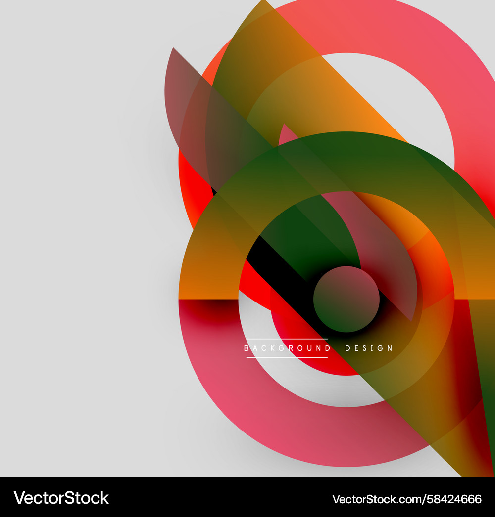 Dynamic Circular Gradient Layers Vector Image