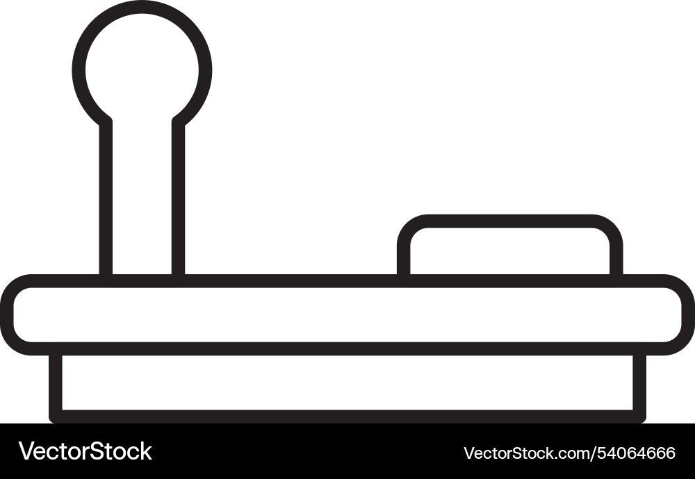 Joystick line icon design Vector Image