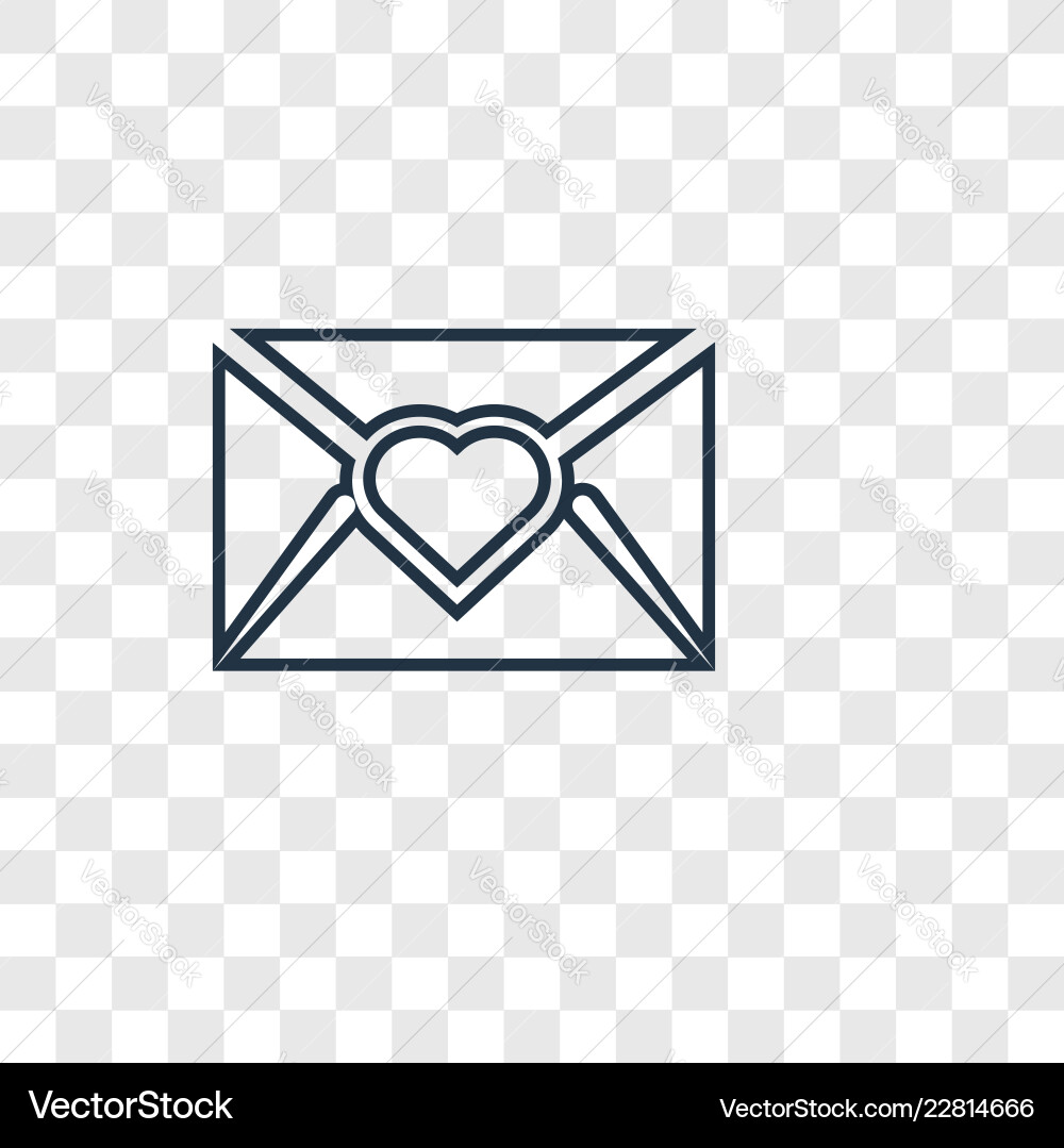 Message concept linear icon isolated Message concept linear icon isolated vector image