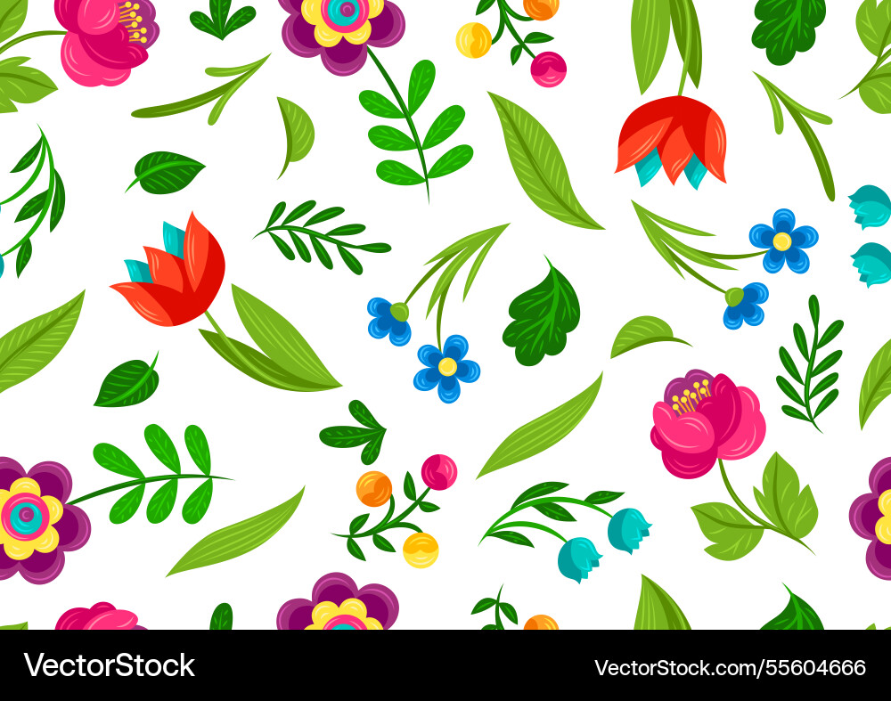 Pattern with pretty flowers beautiful decorative Pattern with pretty flowers beautiful decorative vector image