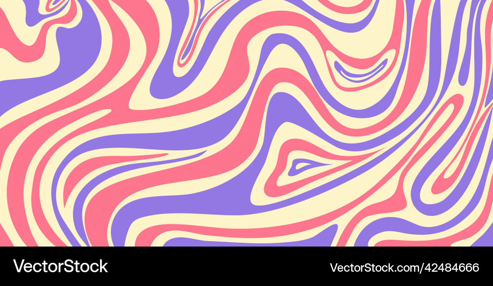 Psychedelic swirl groovy pattern Psychedelic swirl groovy pattern Vector Image