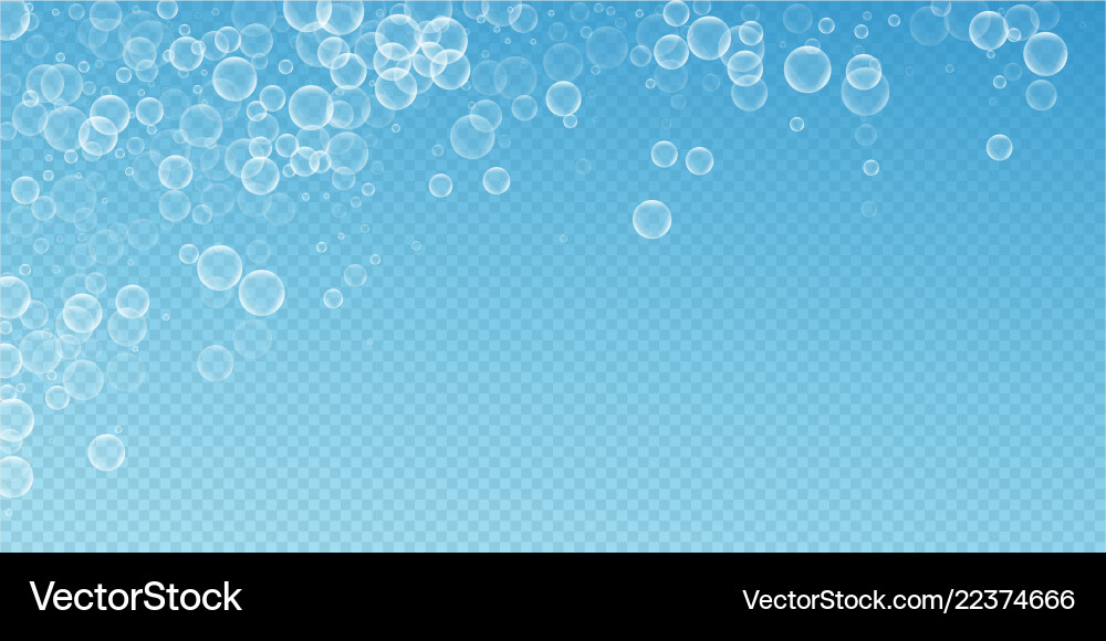 Random soap bubbles abstract background blowing b Random soap bubbles abstract background blowing b vector image