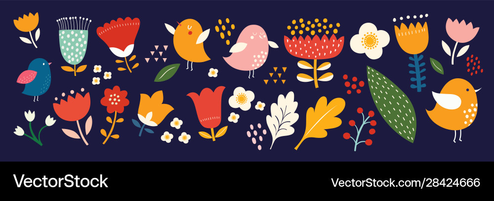 Spring collection Spring collection vector image