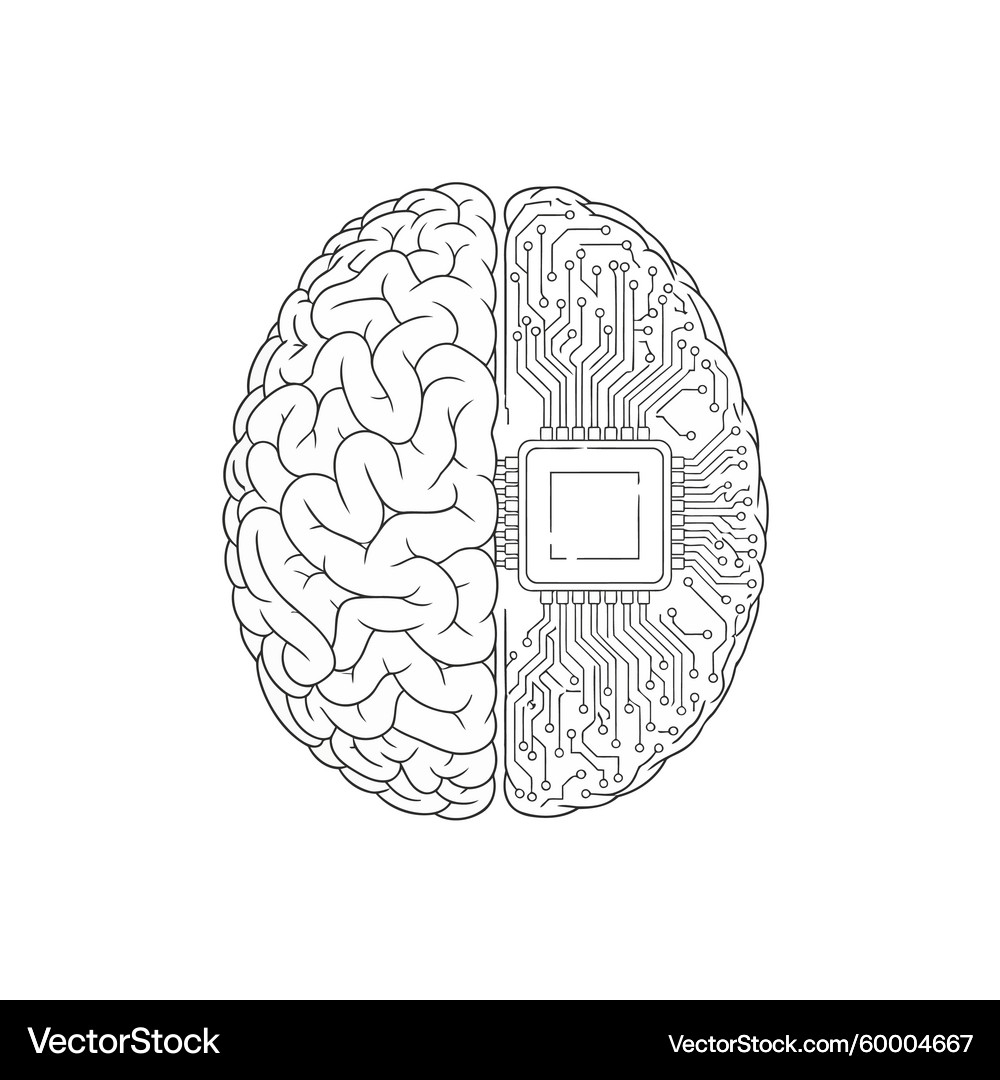 Artificial Intelligence Brain Icon – Royalty-Free Vector | VectorStock