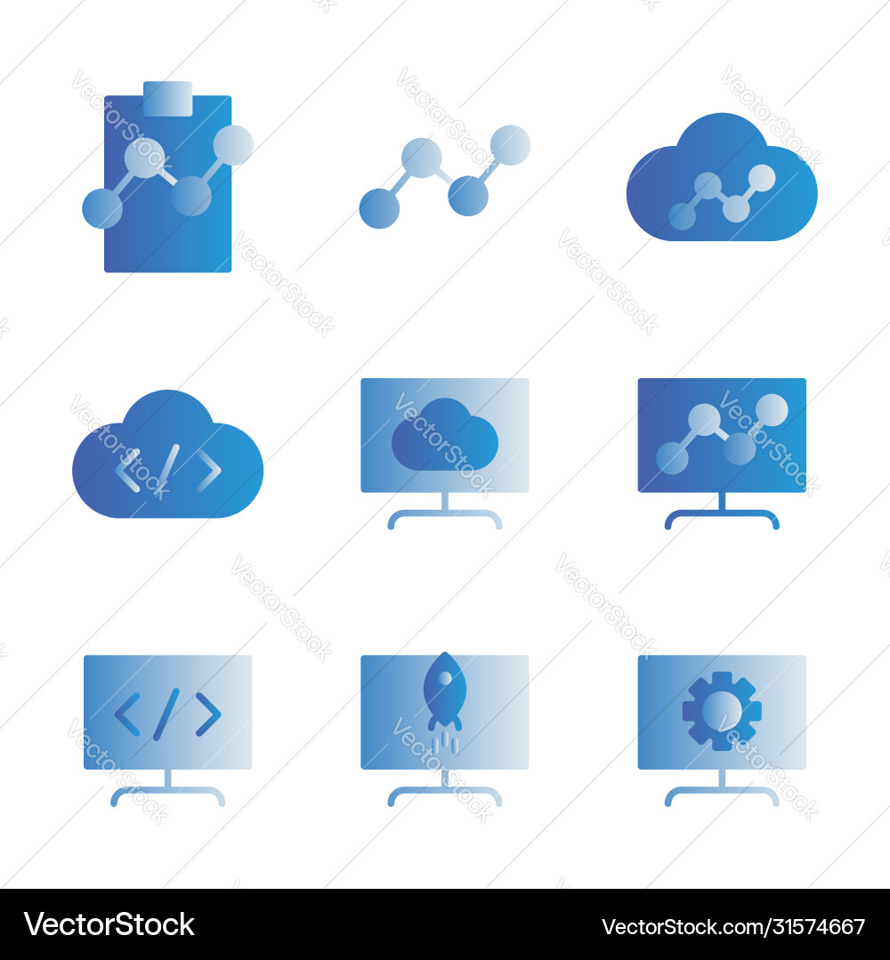 Basic search engine optimization icon include vector image