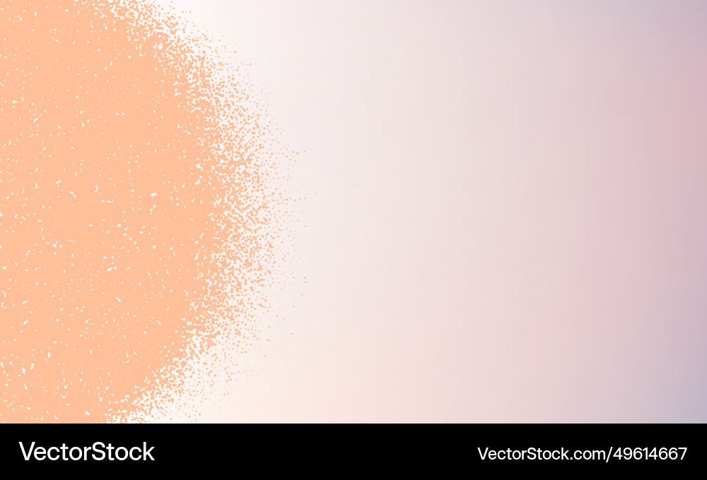 Blurred peach fuzz blob banner circle grain Vector Image