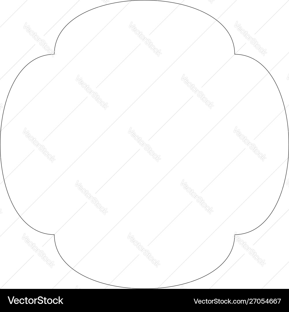 Circular geometric design elements with editable Vector Image