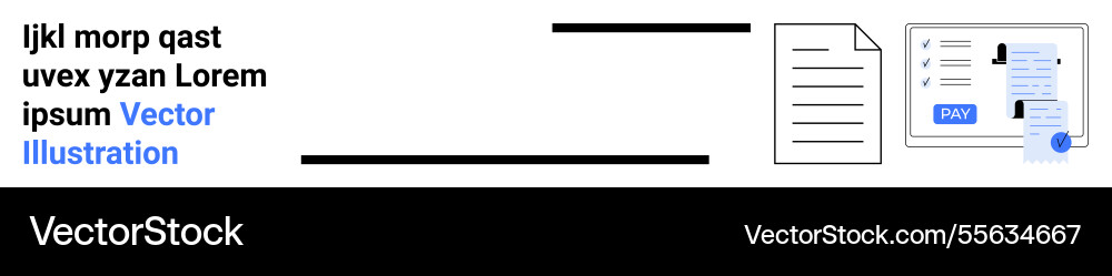 Document editing and review with layout design Document editing and review with layout design vector image
