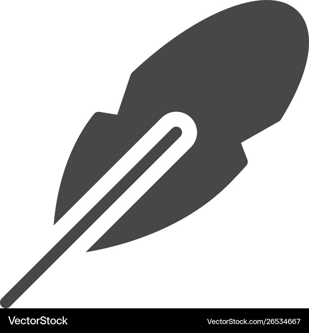Feather icon simple sign for web site and mobile Feather icon simple sign for web site and mobile Vector Image