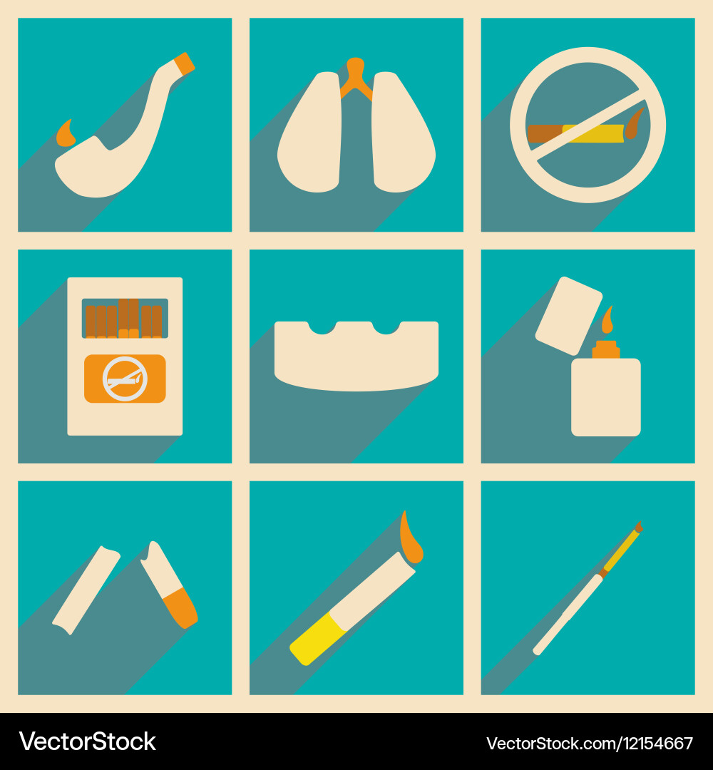 Flat with shadow concept and mobile application Vector Image