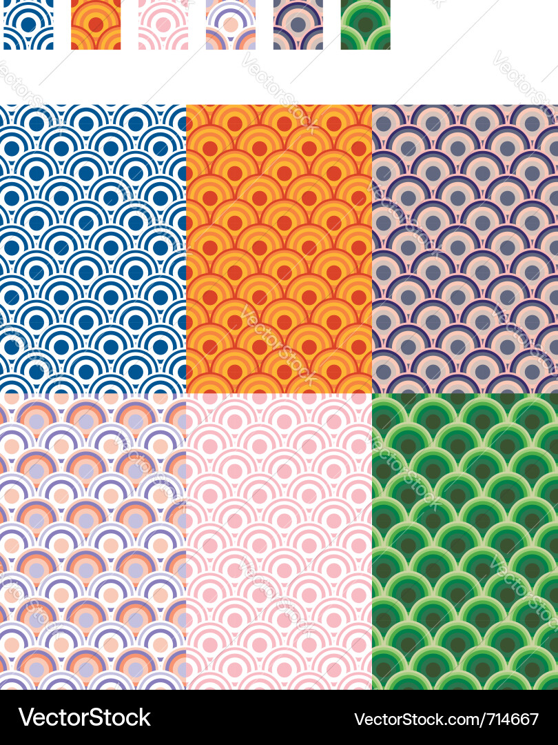 Geometric Pattern Collection vector image
