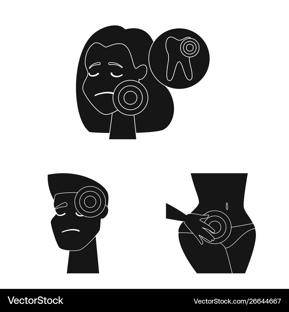 Isolated object first and help logo set Vector Image