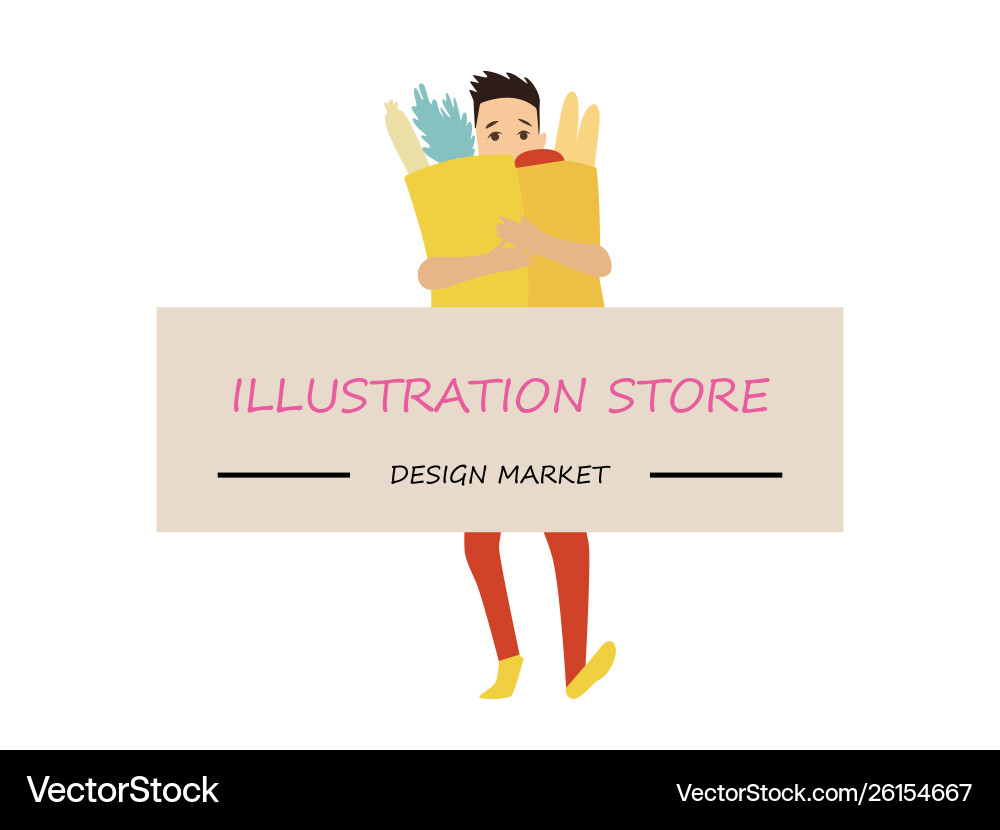 Man width card space to type name your business Man width card space to type name your business vector image