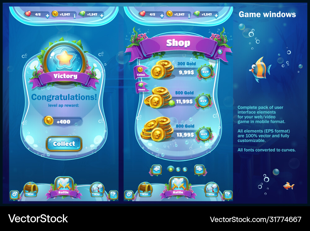 Welt atlantis - Shop und Siegebilde Welt atlantis - Shop und Siegebilde vektorbild