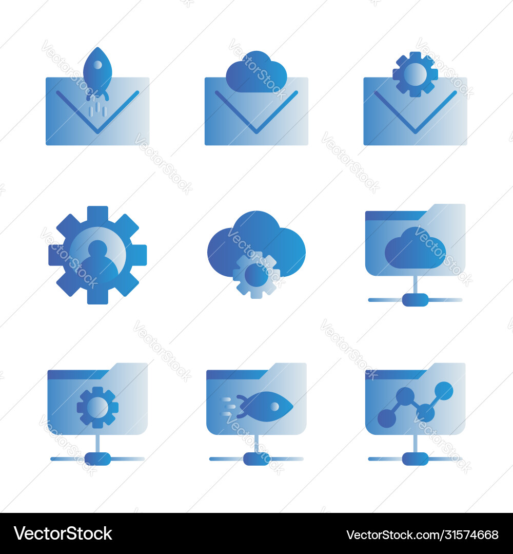 Basic search engine optimization icon include vector image