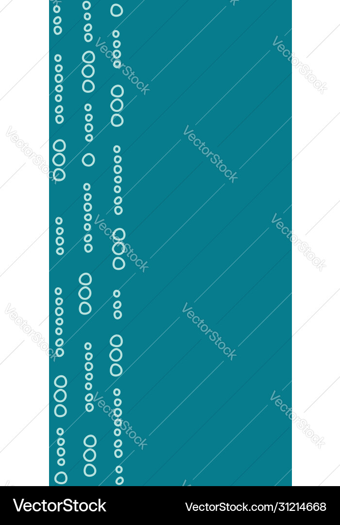 Code teal vertical border lines open circles Code teal vertical border lines open circles vector image